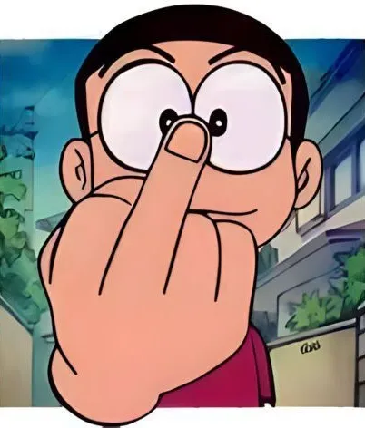 Khoảnh khắc Nobita dơ ngón giữa khiến ai cũng cười