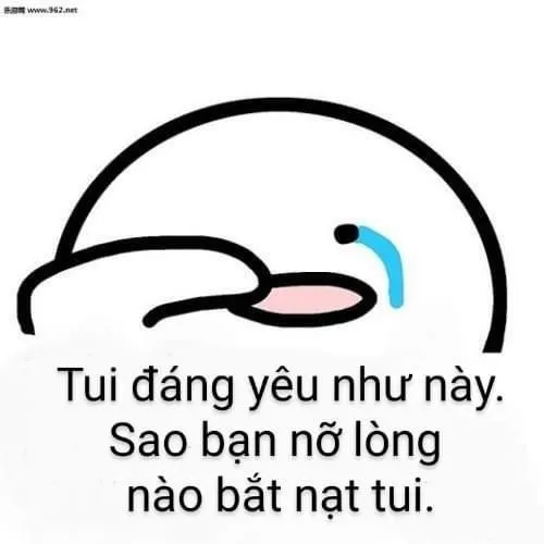 Hình troll đau khổ nhưng vẫn đáng yêu.