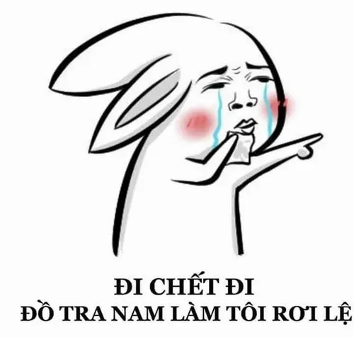 Hình chế đau khổ nhưng vẫn phải cười.