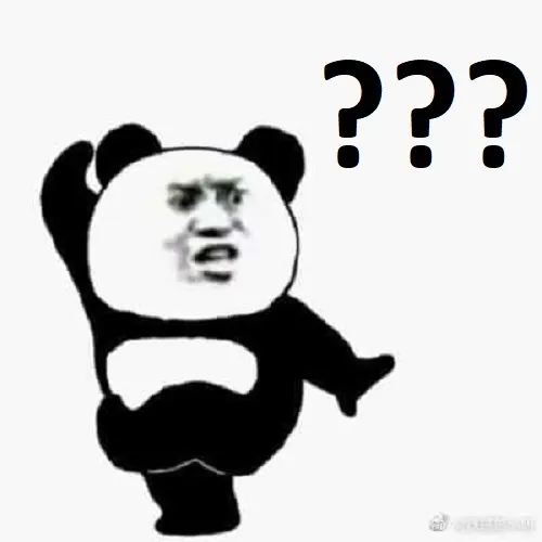 Meme biểu cảm hỏi chấm toàn phần cực ngố