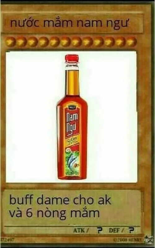 Meme thẻ bài Yugioh: nước mắm nam ngư