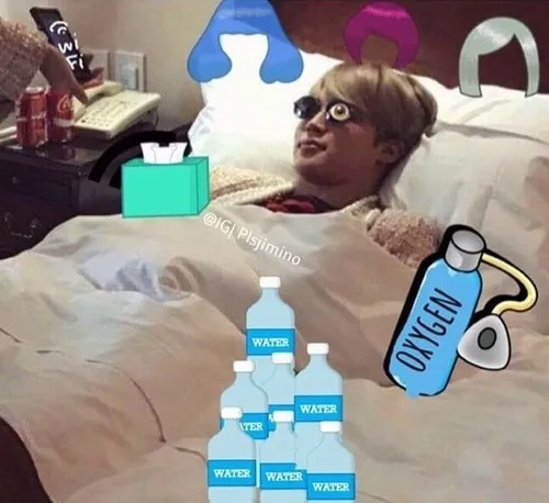 Ảnh chế thở bình oxy mệt mỏi học hành