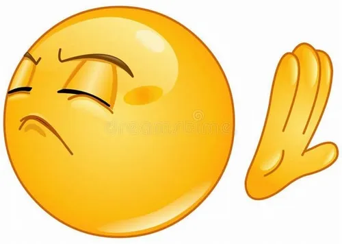 Emoji giơ tay từ chối