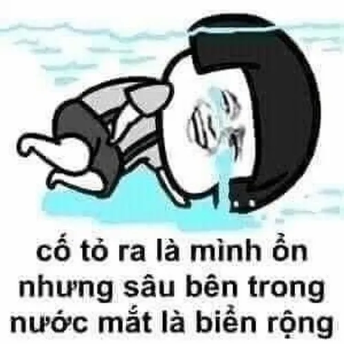 Hình chế troll chữ: cố tỏ ra là mình ổn