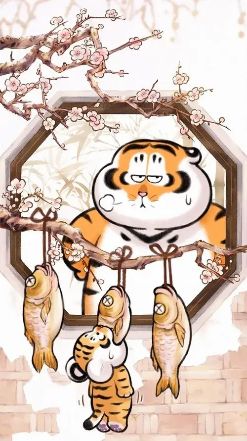 Hình troll hổ hoảng hốt khi nghe tiếng sấm