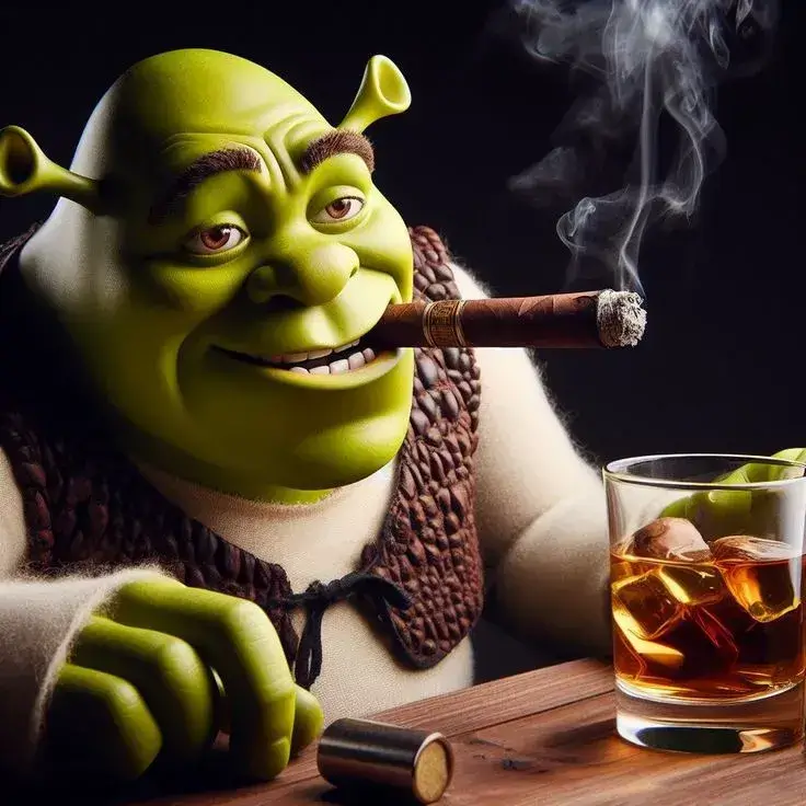 Meme hài phì khói xì gà dáng kịch tính