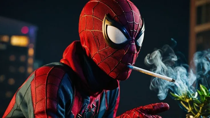 Ảnh vui ngậm điếu thuốc lá mặt sượng sùng