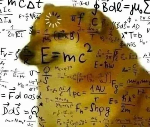 Meme chó Shiba với não đang load để hiểu