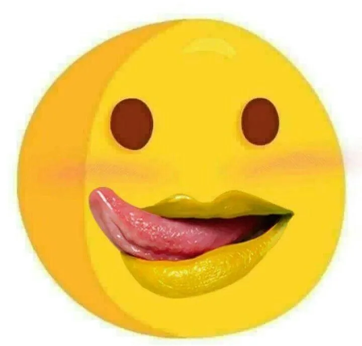 Ảnh troll emoji mặt lè lưỡi lầy lội