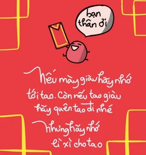 Meme lì xì Tết cho hội chưa có người yêu