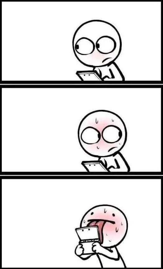 Ngó trước ngó sau mới dám liếm điện thoại