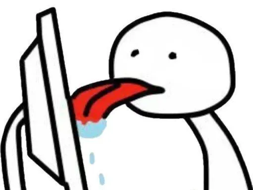 Người que lè lưỡi liếm màn hình PC