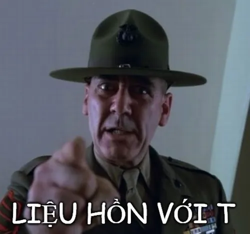 Ảnh chế nhân vật chỉ tay kèm chữ “liệu hồn”.