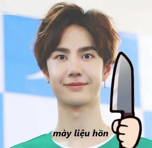 Ảnh troll kiểu “coi chừng đó nha”.