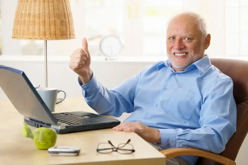 Hình chế vui ông già like