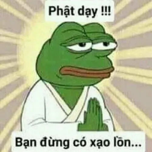 Hình chế ếch xanh Mô Phật, châm nhẹ mà thấm sâu.