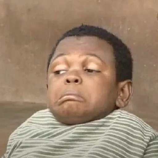 Meme chế bé trai da đen kiểu "nghe vô lý ghê"