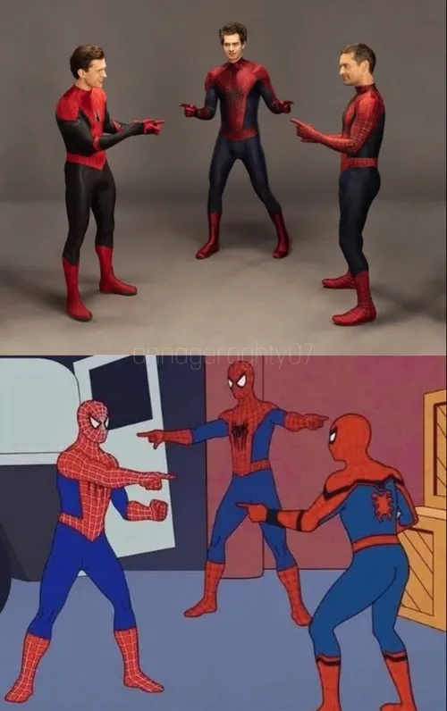 20 Meme hài người nhện chỉ nhau kinh điển.