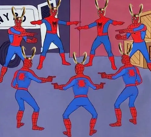 29 Hình chế Spider-Man nhìn nhau bá đạo.