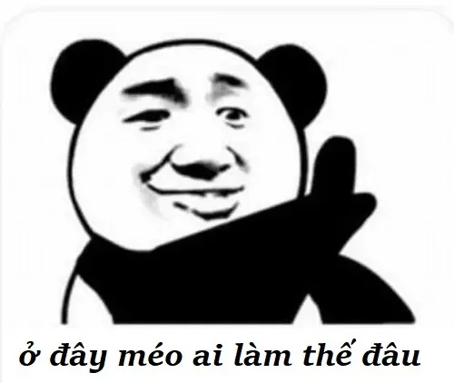 Meme ở đây chúng tôi không làm thế, nhìn thôi là hiểu.