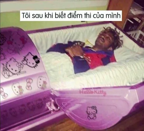 Meme quan tài nằm giữa căn phòng lạnh toát