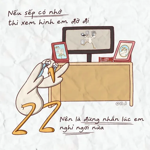 Hình chế dân văn phòng giữa cốc cà phê nguội