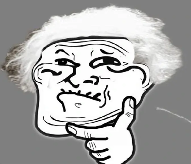 Meme suy nghĩ troll face