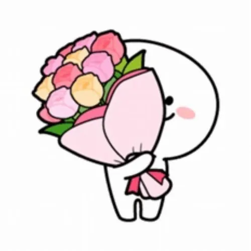 Ảnh vui đưa hoa nụ cười duyên dáng