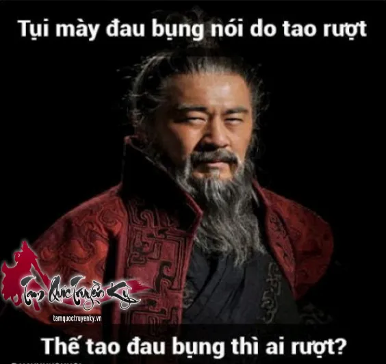 Ảnh hài Tào Tháo khi nghe tin Khổng Minh ra trận