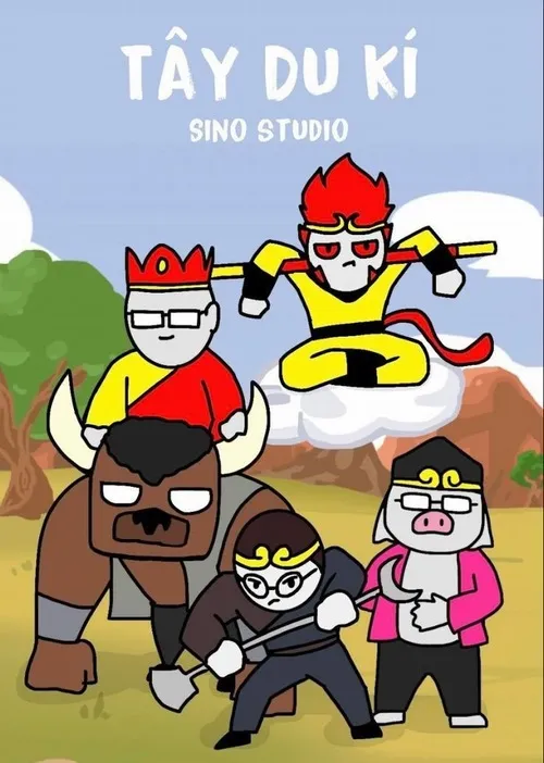 Hình troll Tây Du Ký khi cả nhóm bị lạc đường