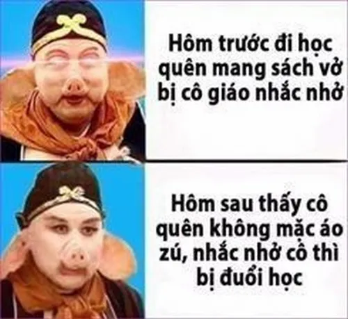 Meme Tây Du Ký với biểu cảm Ngộ Không tức tối