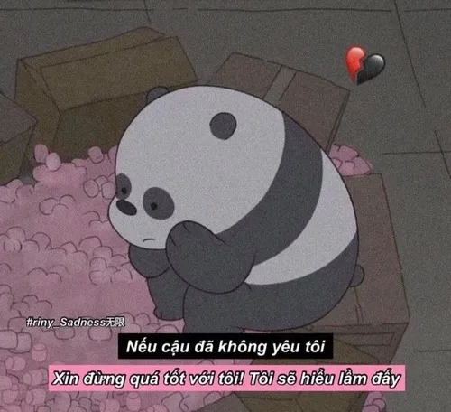 Hình troll chia tay, cười mà nước mắt rơi ngược