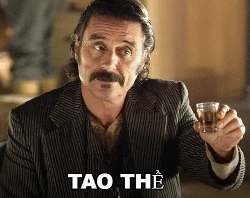 Ảnh chế người giơ tay thề sống thề chết