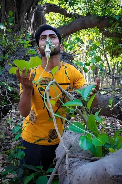 Hình chế vui thở oxy mệt quá trời