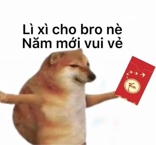 Meme hài “đây tiền, đừng giận nữa nha”