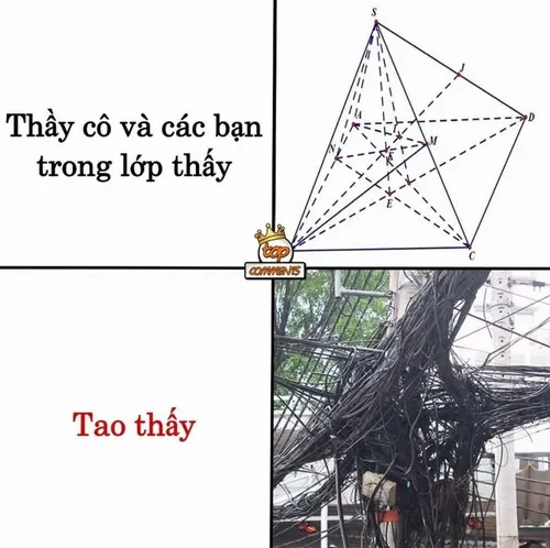 Meme chế toán đồ thị nhìn như mê cung