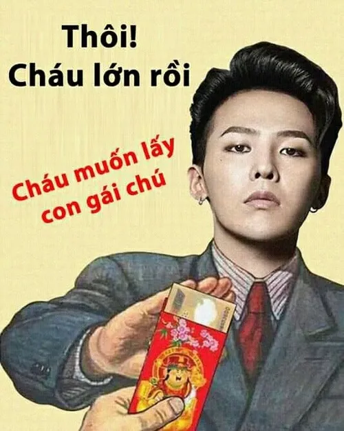 Meme từ chối lì xì kiểu “chấu muốn lấy con gái chú”