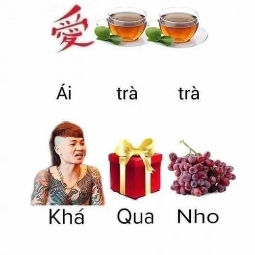 Meme uống trà mà lòng như tĩnh lặng