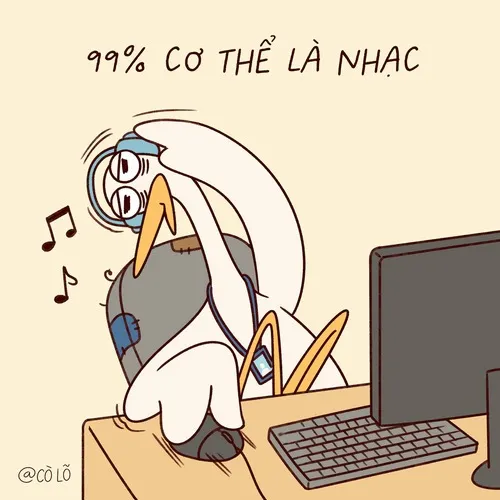 Hình chế văn phòng rộn ràng mỗi khi có trà sữa