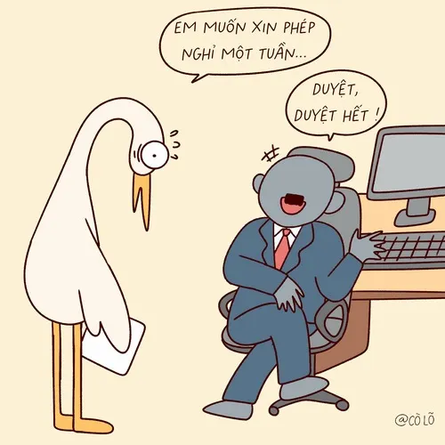 Meme hài cảnh mail “khẩn” gửi lúc 4h59 chiều