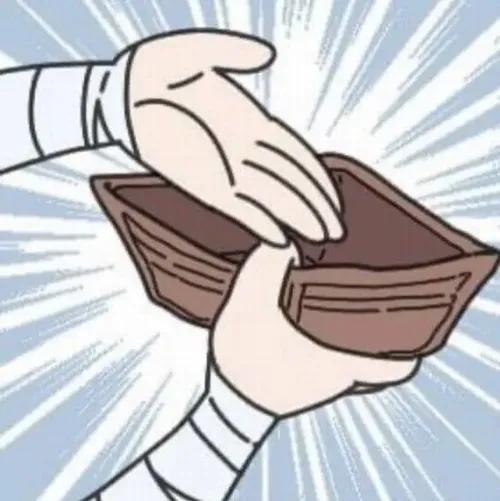 Meme ví khánh kiệt, muốn khóc mà hết nước mắt