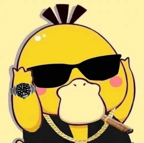 Hình chế vịt vàng biểu cảm “đơ toàn phần”.