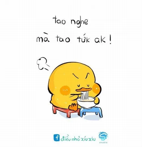 Meme hài vịt vàng đeo kính pixel bá đạo.