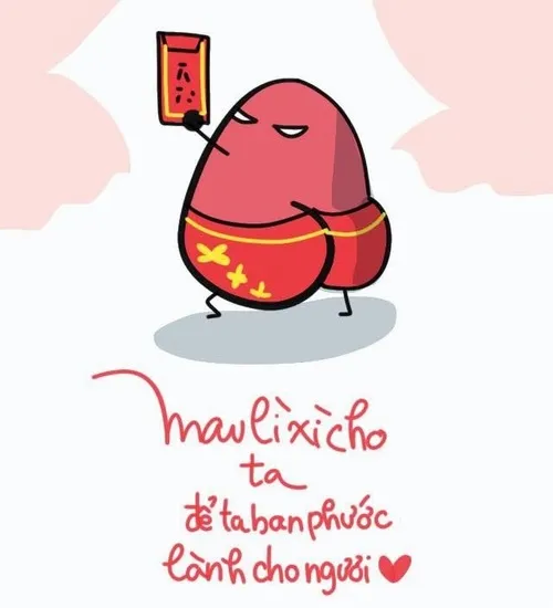 Ảnh vui xin lì xì kiểu “chút lộc thôi mà”