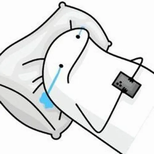 Hình stickman nở nụ cười gượng cực buồn cười