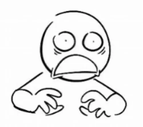 Meme người que che mặt sau khi mắc lỗi nhỏ