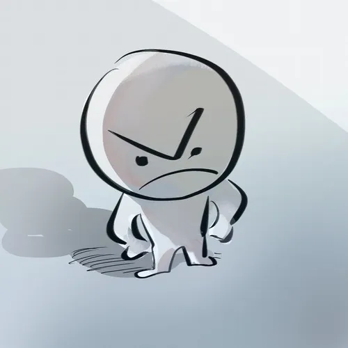 Hình vẽ người que chống nạnh