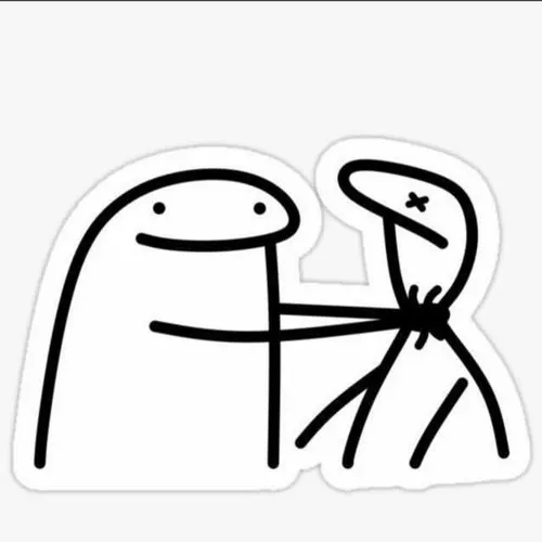 Hình người vẽ que giơ tay đầu hàng cuộc đời