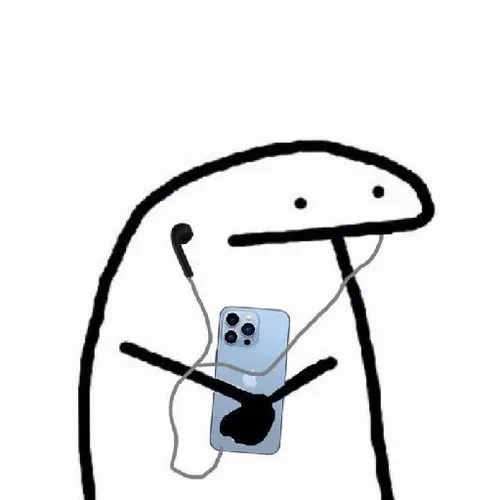 Người que stick chống cằm nhìn trời đầy suy tư