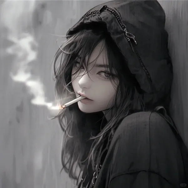 Avatar hoạt hình anime buồn ánh sáng mờ